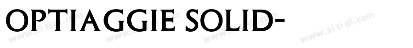 OPTIAggie Solid字体转换